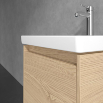  Mobilier suspendat pentru lavoar Villeroy&Boch Skyla, 1 sertar Soft Close, 55 cm, nordic oak